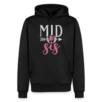 Middle Sister Gifts - Men’s Premium Organic Hoodie - black - Front - Nico (187cm)