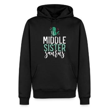 Middle Sister Gifts - Men’s Premium Organic Hoodie - black - Front - Nico (187cm)
