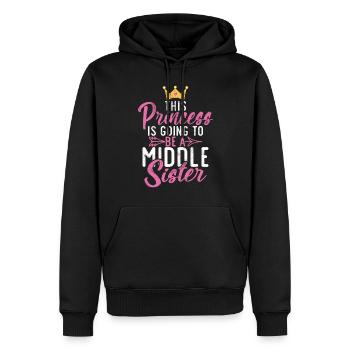Middle Sister Gifts - Men’s Premium Organic Hoodie - black - Front - Nico (187cm)