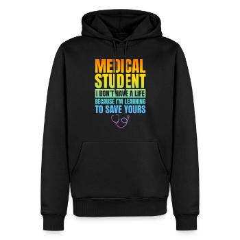 Hospital Doctor Medicine Student - Medical Student - Männer Premium Bio Hoodie - Schwarz - Vorne - Nico (187cm)