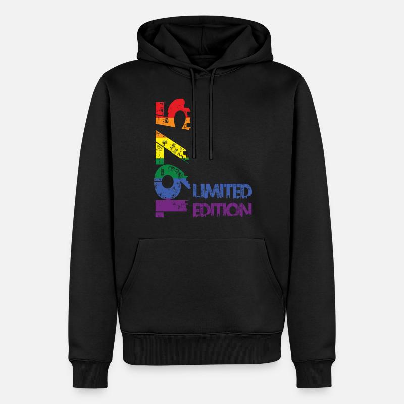 Édition limitée 1975 - Sweat à capuche Premium bio Homme - noir