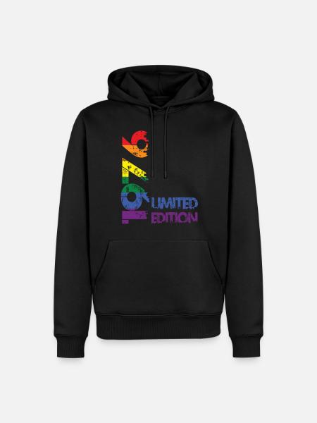 Édition limitée 1976 - Sweat à capuche Premium bio Homme - noir