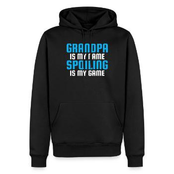 Grandpa Gifts - Männer Premium Bio Hoodie - Schwarz - Vorne - Nico (187cm)
