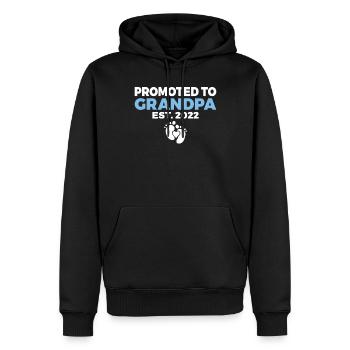 Grandpa Gifts - Männer Premium Bio Hoodie - Schwarz - Vorne - Nico (187cm)