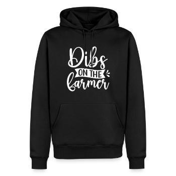 Ferme Femme Ferme Petite amie Agriculteurs Femme Campagne Ferme - Sweat à capuche Premium bio Homme - noir - Devant - Nico (187cm)