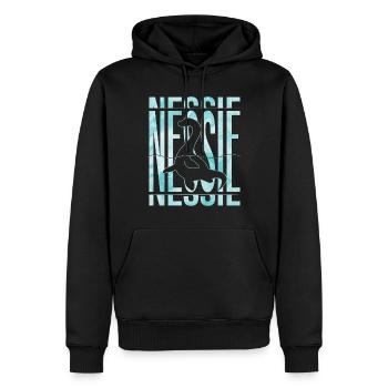 Nessie Loch Ness Monster - Männer Premium Bio Hoodie - Schwarz - Vorne - Nico (187cm)