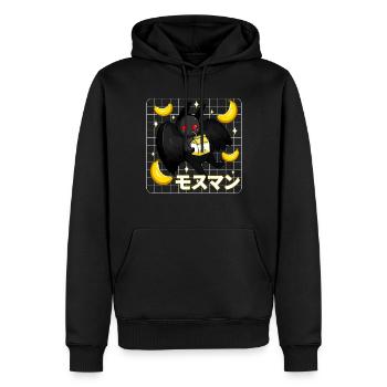 Mothman Bananen Milchshake - Männer Premium Bio Hoodie - Schwarz - Vorne - Nico (187cm)