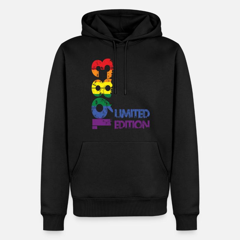 Édition limitée 1983 - Sweat à capuche Premium bio Homme - noir