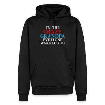 Grandpa Gifts - Männer Premium Bio Hoodie - Schwarz - Vorne - Nico (187cm)