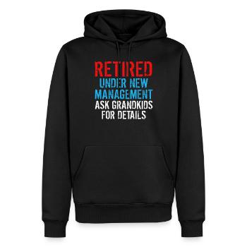 Grandpa Gifts - Männer Premium Bio Hoodie - Schwarz - Vorne - Nico (187cm)