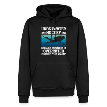 Überbewertet Während Des Spiels Unter Wasserhockey - Männer Premium Bio Hoodie - Schwarz - Vorne - Nico (187cm)