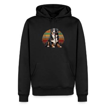 bernese mountain dog - Männer Premium Bio Hoodie - Schwarz - Vorne - Nico (187cm)
