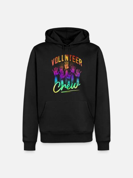 Volunteer Crew - Men’s Premium Organic Hoodie - black