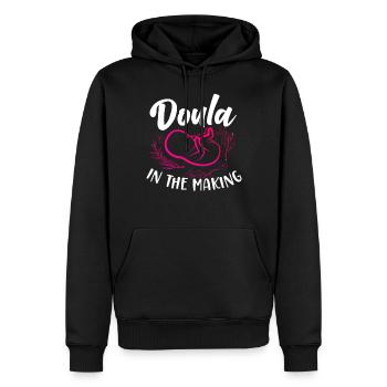 Doula Birth Worker Doula Dans Le - Sweat à capuche Premium bio Homme - noir - Devant - Nico (187cm)