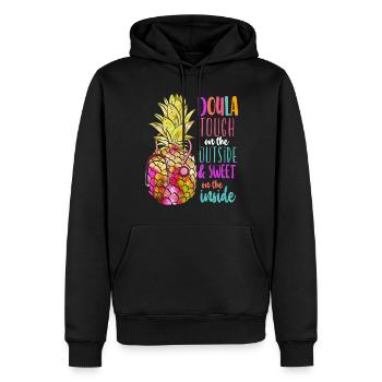 Doula Travailleuse à la naissance Doula ananas - Sweat à capuche Premium bio Homme - noir - Devant - Nico (187cm)