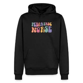Kinderkrankenschwester Picu Peds - Männer Premium Bio Hoodie - Schwarz - Vorne - Nico (187cm)