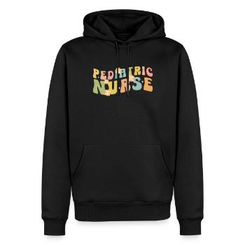 Infirmière pédiatrique Picu Peds - Sweat à capuche Premium bio Homme - noir - Devant - Nico (187cm)