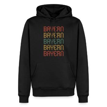 Bayer Bayerin Bayern - Männer Premium Bio Hoodie - Schwarz - Vorne - Nico (187cm)