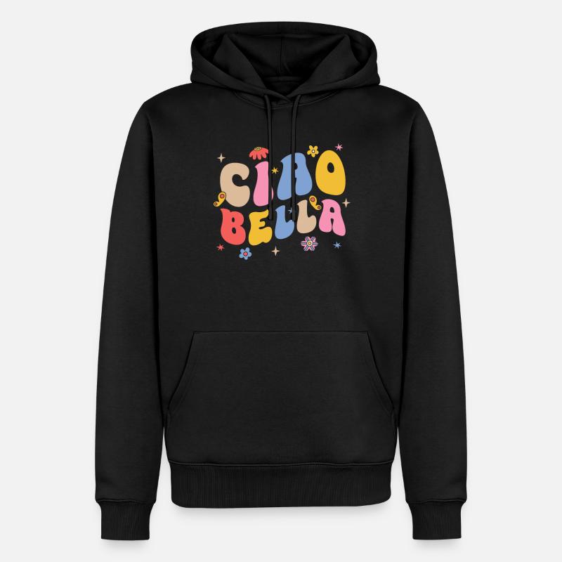 Ciao Bella - Sweat à capuche Premium bio Homme - noir