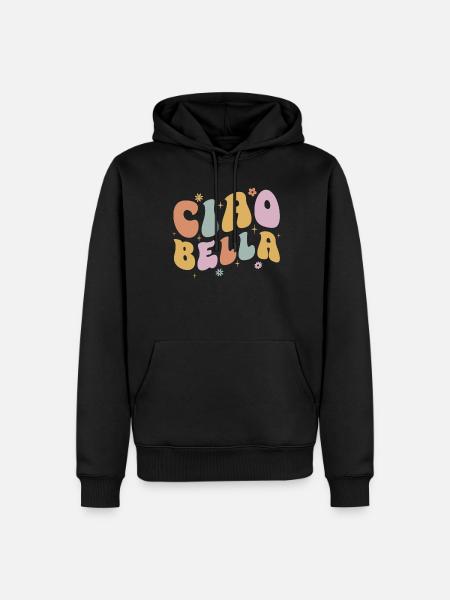 Ciao Bella - Men’s Premium Organic Hoodie - black
