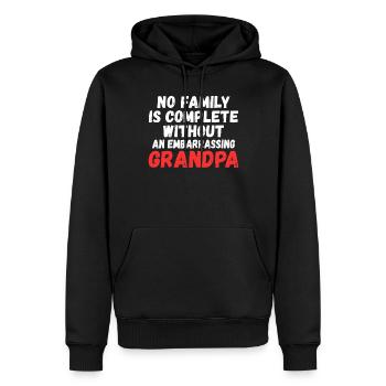 Grandpa Gifts - Männer Premium Bio Hoodie - Schwarz - Vorne - Nico (187cm)