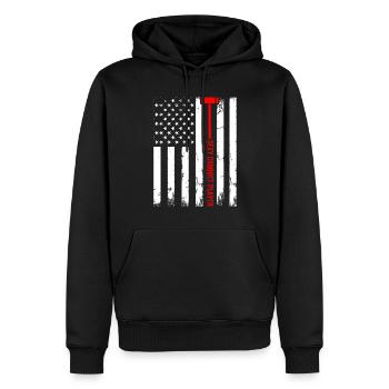 Croquet Game Croquet US Flag Sexy Croquet Player - Männer Premium Bio Hoodie - Schwarz - Vorne - Nico (187cm)