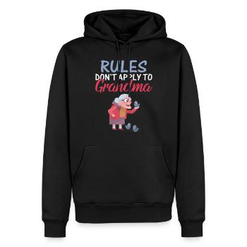 Grandma Gifts - Männer Premium Bio Hoodie - Schwarz - Vorne - Nico (187cm)