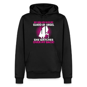 Grandma Gifts - Männer Premium Bio Hoodie - Schwarz - Vorne - Nico (187cm)