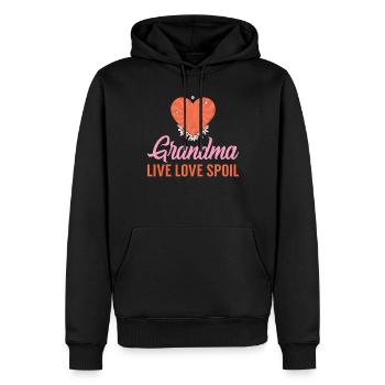 Grandma Gifts - Männer Premium Bio Hoodie - Schwarz - Vorne - Nico (187cm)