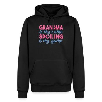 Grandma Gifts - Männer Premium Bio Hoodie - Schwarz - Vorne - Nico (187cm)