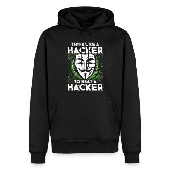 Ethical Hacker Ethischer Hacker - Männer Premium Bio Hoodie - Schwarz - Vorne - Nico (187cm)