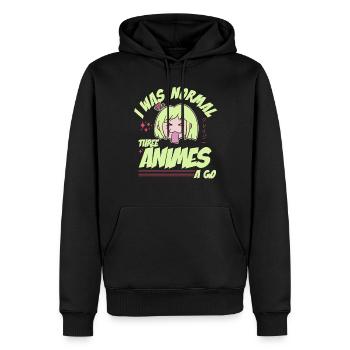 Cute Japanese Manga Women Girls Gift Otaku Kawaii - Männer Premium Bio Hoodie - Schwarz - Vorne - Nico (187cm)