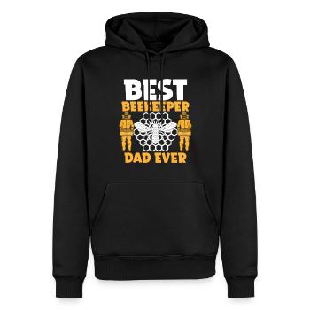 Bee Father Honey Beekeeper Father Beekeeper - Men’s Premium Organic Hoodie - black - Front - Nico (187cm)