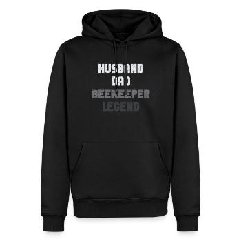 Bee Father Honey Beekeeper Father Beekeeper - Men’s Premium Organic Hoodie - black - Front - Nico (187cm)