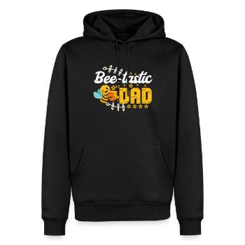 Bee Father Honey Beekeeper Father Beekeeper - Men’s Premium Organic Hoodie - black - Front - Nico (187cm)
