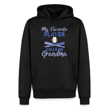 Grandma Gifts - Männer Premium Bio Hoodie - Schwarz - Vorne - Nico (187cm)