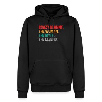 Grandma Gifts - Männer Premium Bio Hoodie - Schwarz - Vorne - Nico (187cm)