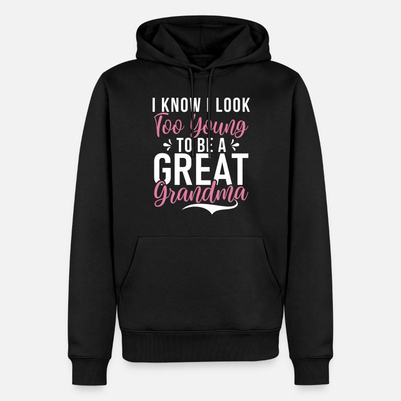 Cadeaux arrière-grand-mère - Sweat à capuche Premium bio Homme - noir