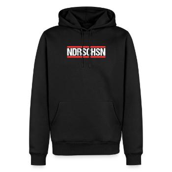 Niedersachse Niedersächsin Niedersachsen - Männer Premium Bio Hoodie - Schwarz - Vorne - Nico (187cm)