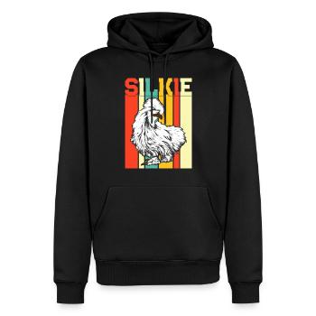 Silkie Huhn Lustige Farm Tierliebhaber - Männer Premium Bio Hoodie - Schwarz - Vorne - Nico (187cm)