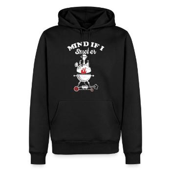 BBQ -Raucher Fleisch Grillen Lustiger - Männer Premium Bio Hoodie - Schwarz - Vorne - Nico (187cm)