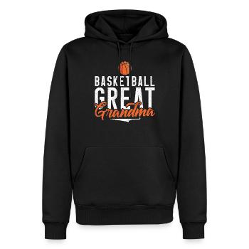 Great Grandma Gifts - Men’s Premium Organic Hoodie - black - Front - Nico (187cm)