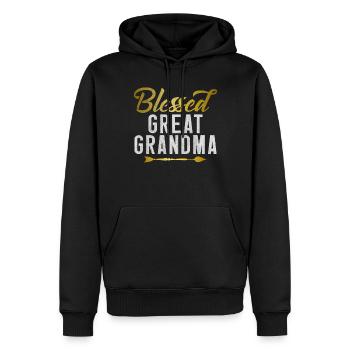 Great Grandma Gifts - Männer Premium Bio Hoodie - Schwarz - Vorne - Nico (187cm)