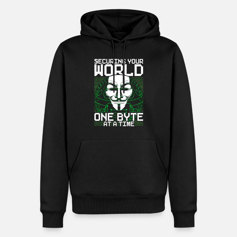 Ethical Hacker Ethischer Hacker - Männer Premium Bio Hoodie - Schwarz