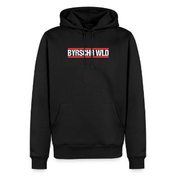 Bayrischer Wald - Männer Premium Bio Hoodie - Schwarz - Vorne - Nico (187cm)