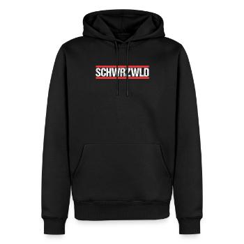 Schwarzwald - Männer Premium Bio Hoodie - Schwarz - Vorne - Nico (187cm)