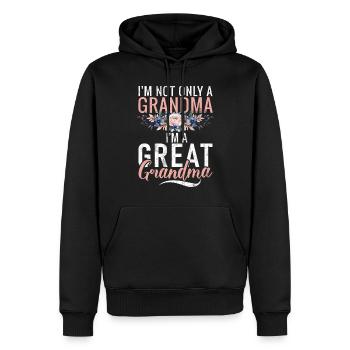 Great Grandma Gifts - Männer Premium Bio Hoodie - Schwarz - Vorne - Nico (187cm)