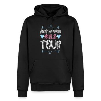 Amsterdam Girls Tour Heart - Sweat à capuche Premium bio Homme - noir - Devant - Nico (187cm)