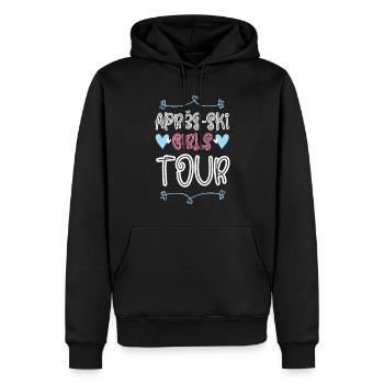 Après-Ski Girls Tour Heart - Sweat à capuche Premium bio Homme - noir - Devant - Nico (187cm)