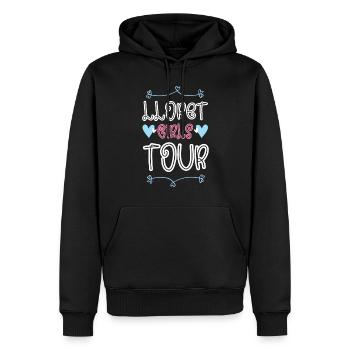 Lloret De Mar Girls Tour Coeur - Sweat à capuche Premium bio Homme - noir - Devant - Nico (187cm)
